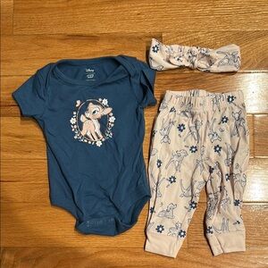 Disney Baby Bean Blue Onesie